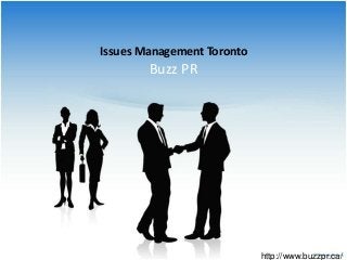 Issues Management Toronto
Buzz PR
http://www.buzzpr.ca/
 