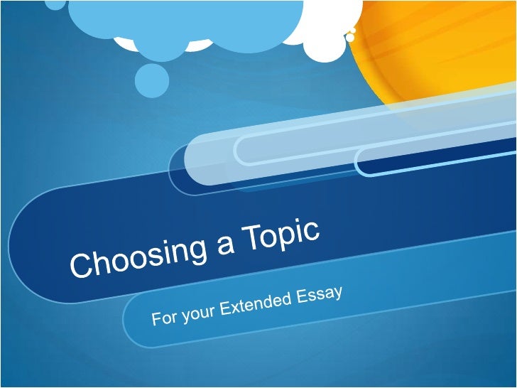 Good Topics to Write About