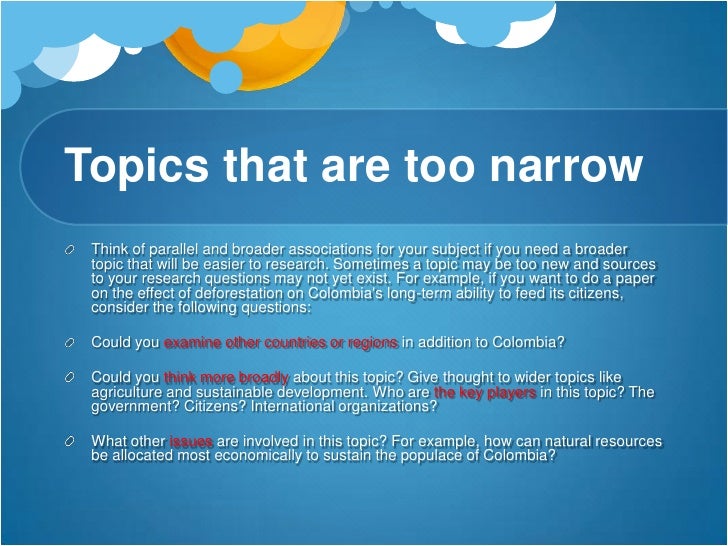 Best Research Paper Topics for + Examples - blogger.com examples of broad topics for research paper