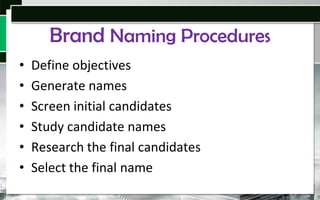 Choosing brand elements | PPTX