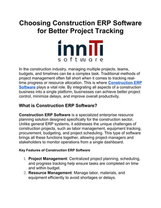 Choosing Construction ERP Software for Better Project Tracking.docx