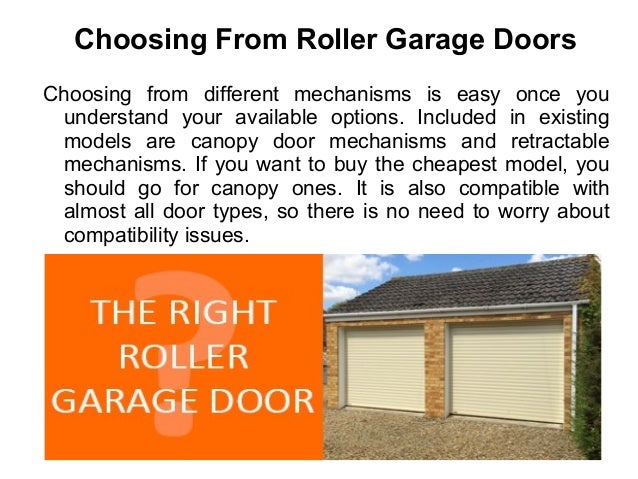 Choosing Installing And Maintaining Roller Garage Doors