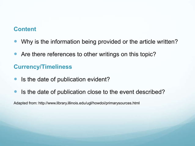 Choosing Primary Sources Ppt Choosing Primary Sources Ppt