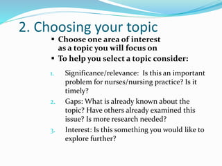 Choosing research topic[1] | PPTX