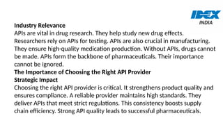 Choosing the Best API Pharma Provider: Key Factors to Consider.pptx