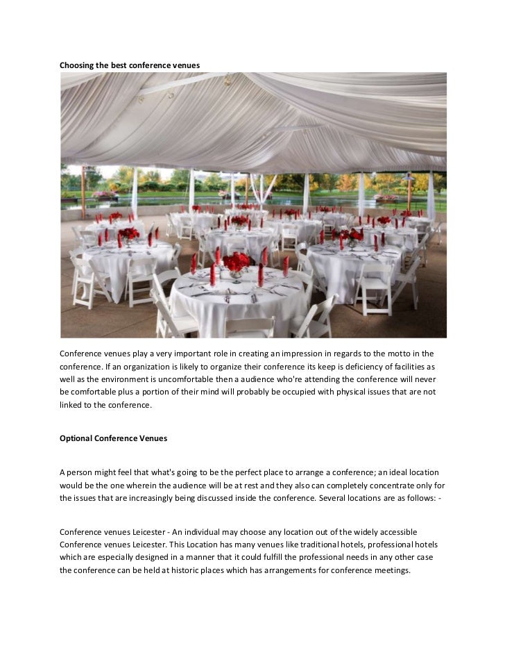 Choosing The Best Conference Venues7