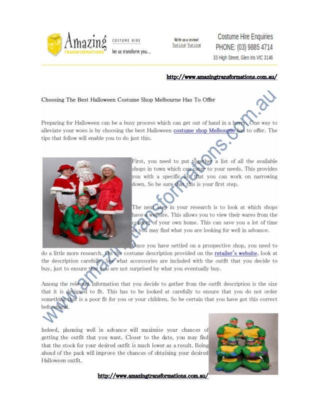 Choosing The Best Halloween Costume Shop Melbourne Has To Offer