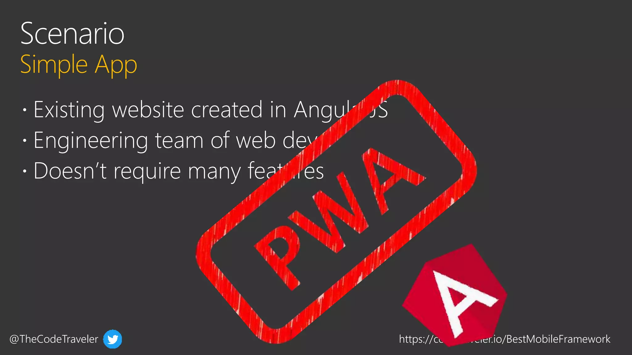 @TheCodeTraveler https://codetraveler.io/BestMobileFramework
 