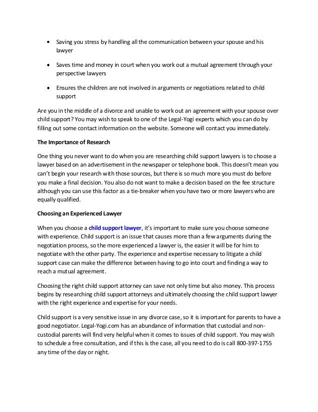 child support agreement
