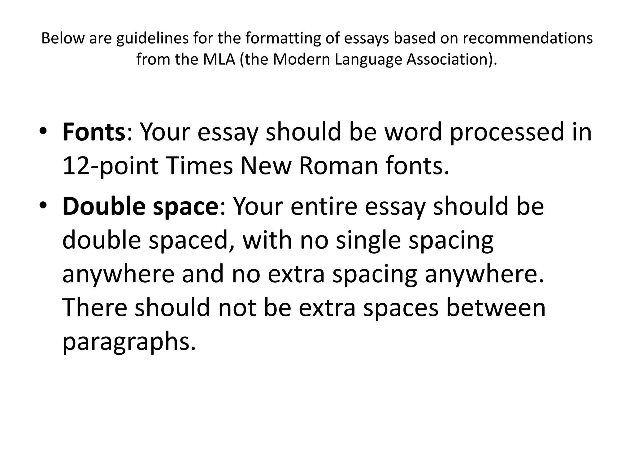Choosing the proper essay format | PPT