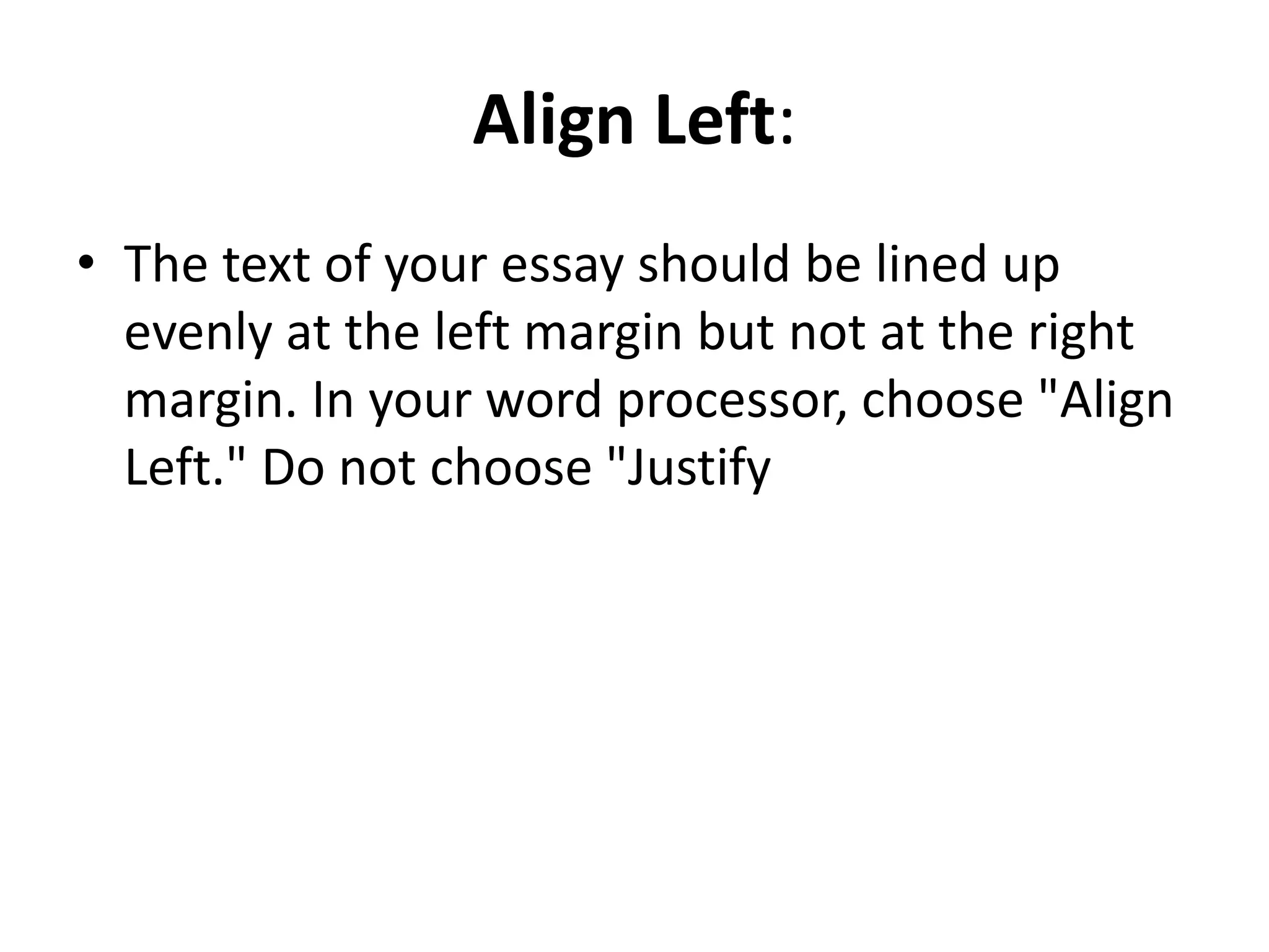 Choosing the proper essay format | PPT