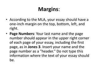 proper essay format
