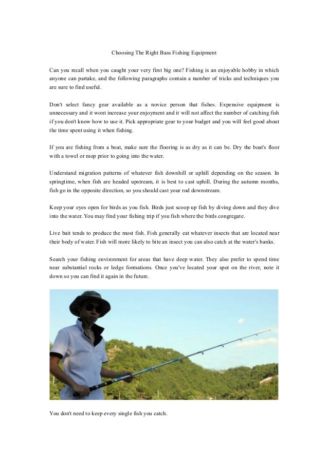 best bass fishing equipment