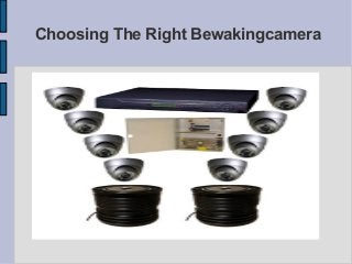 Choosing The Right Bewakingcamera
 