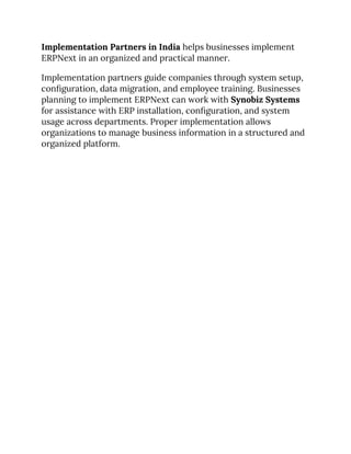 Choosing the Right ERPNext Implementation Partners in India.docx