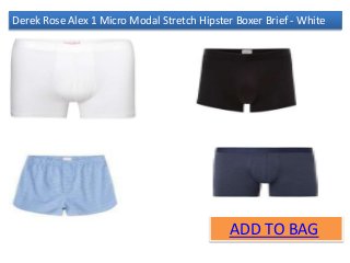 ADD TO BAG
Derek Rose Alex 1 Micro Modal Stretch Hipster Boxer Brief - White
 