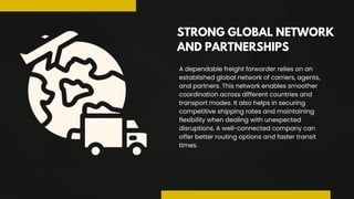 Choosing the Right Freight Forwarding Company: Key Factors to Consider ...
