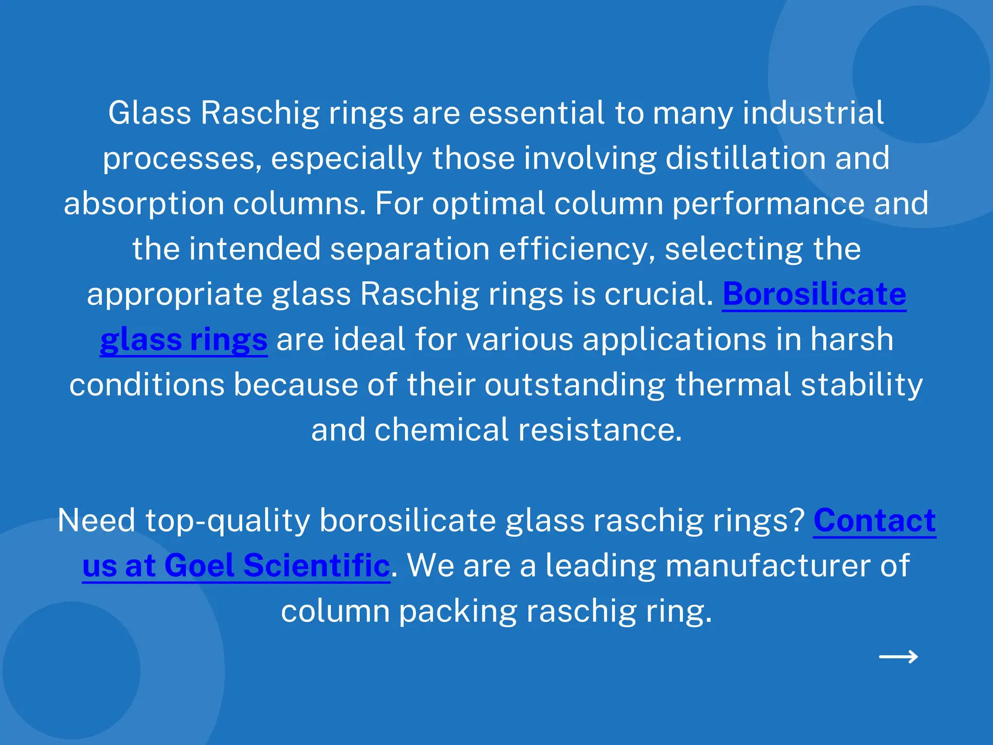 Choosing the right glass raschig rings: a quick guide | PPT