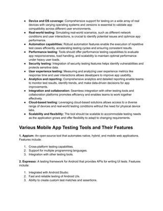 Choosing The Right Mobile App Testing Tool for 2026.pdf
