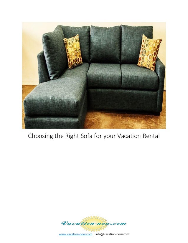 Choosing the Right Sofa for your Vacation Rental