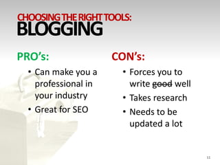 Choosing The Right Tools