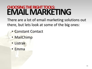 Choosing The Right Tools