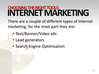 Choosing The Right Tools