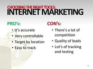 Choosing The Right Tools