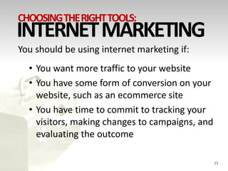 Choosing The Right Tools