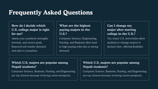 Choosing Your U.S. College Major – Practical Guide | PDF