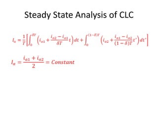 Steady State Analysis of CLC
 