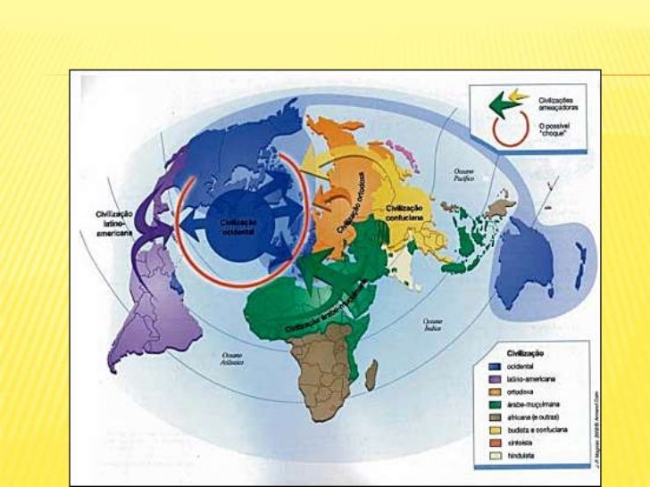 Segundo O Mapa Choque De Civilizações O Brasil Pertence A