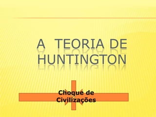 A  teoria de huntingtonChoque de Civilizações