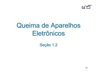 1199 
Queima de Aparelhos 
Eletrônicos 
Seção 1.2 
 