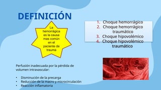 Choque hipovolemico fisiopatologia presentacion.pptx