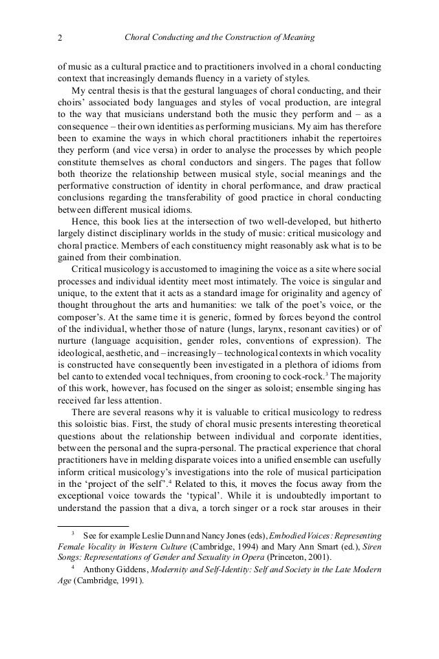 Doctoral thesis choral conducting