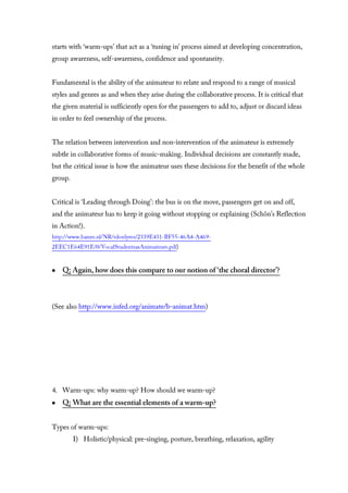 Choral pedagogy 2013 sem 1 session 1