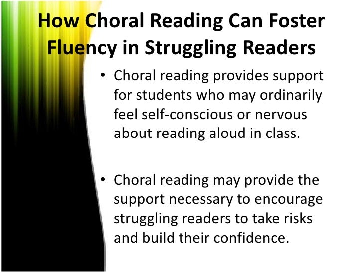 Choral reading (for ECE)
