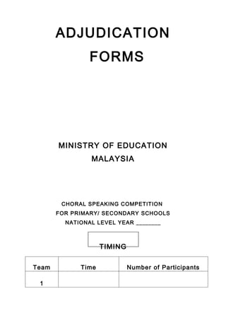 Choral speaking 2012 | DOC