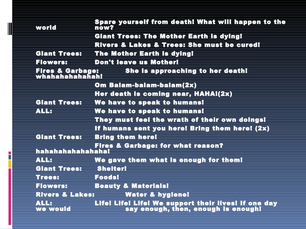 Bata National High School Choral verse script