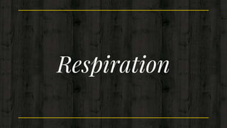 Respiration
 
