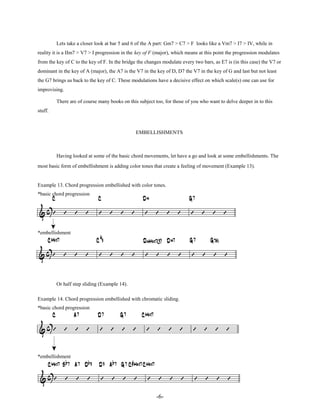 Reharmonizing Chord progressions and substitutions jazz reharmonization_-_Tonnie Van ...