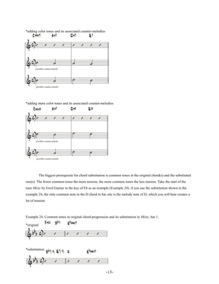 Chord progressions and substitutions jazz reharmonization_-_Tonnie Van Der Heide
