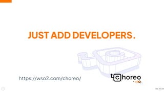 33
https://wso2.com/choreo/
JUST ADD DEVELOPERS.
 