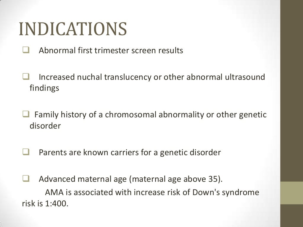 Chorionic villus sampling