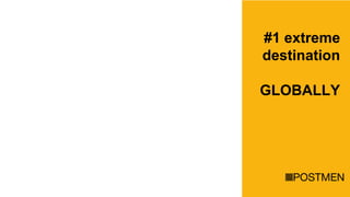 #1 extreme
destination
GLOBALLY