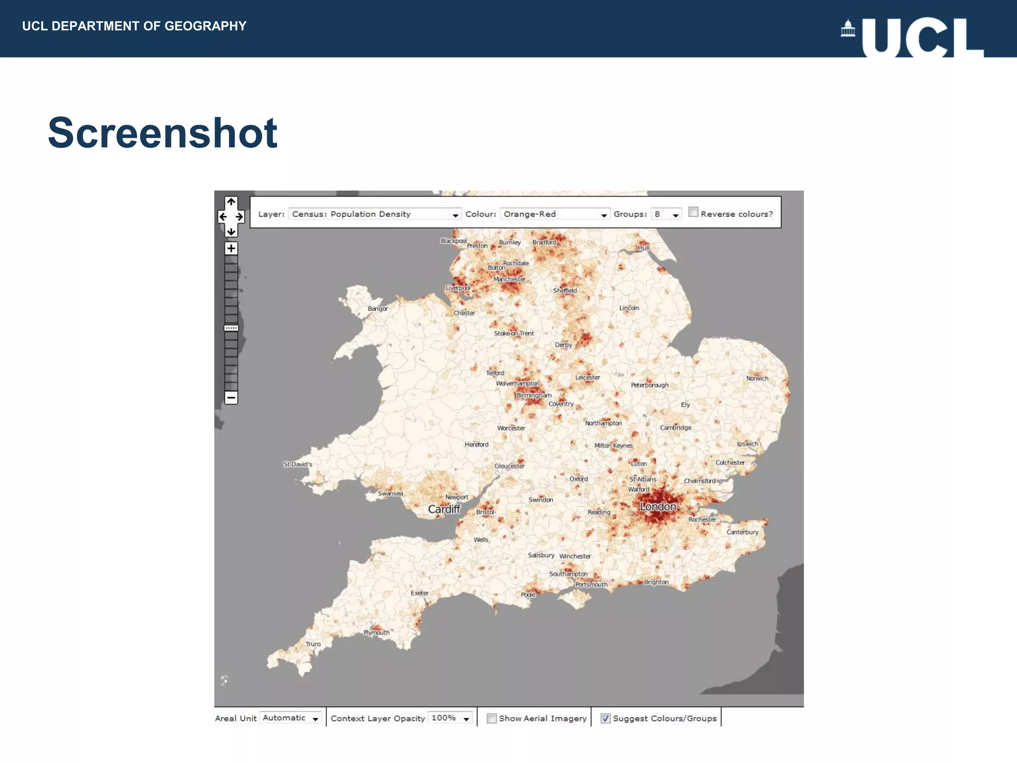 UCL DEPARTMENT OF GEOGRAPHY




  Screenshot
 