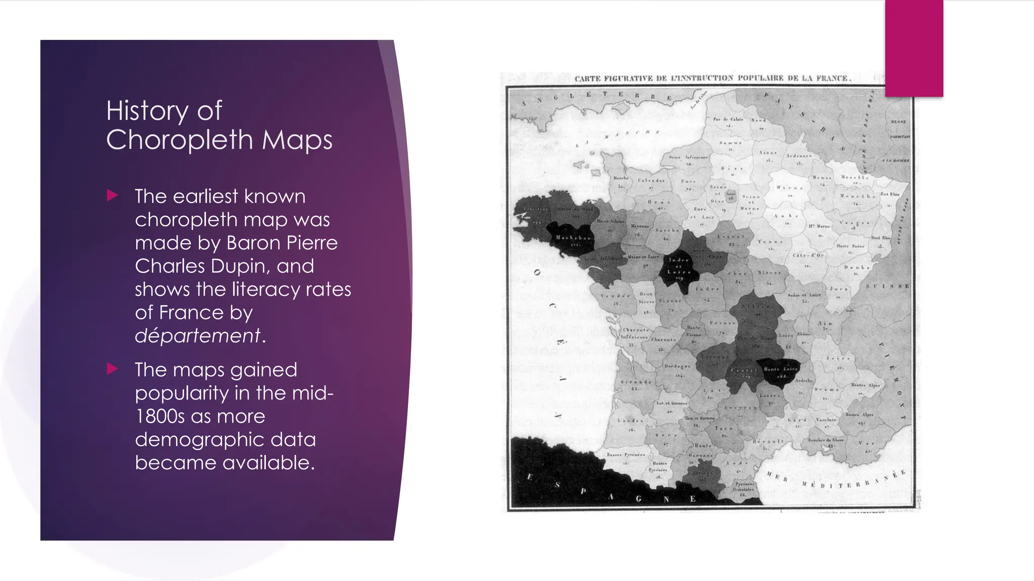 Introduction to Choropleth Maps: interpreting and drawing inferences | PPT