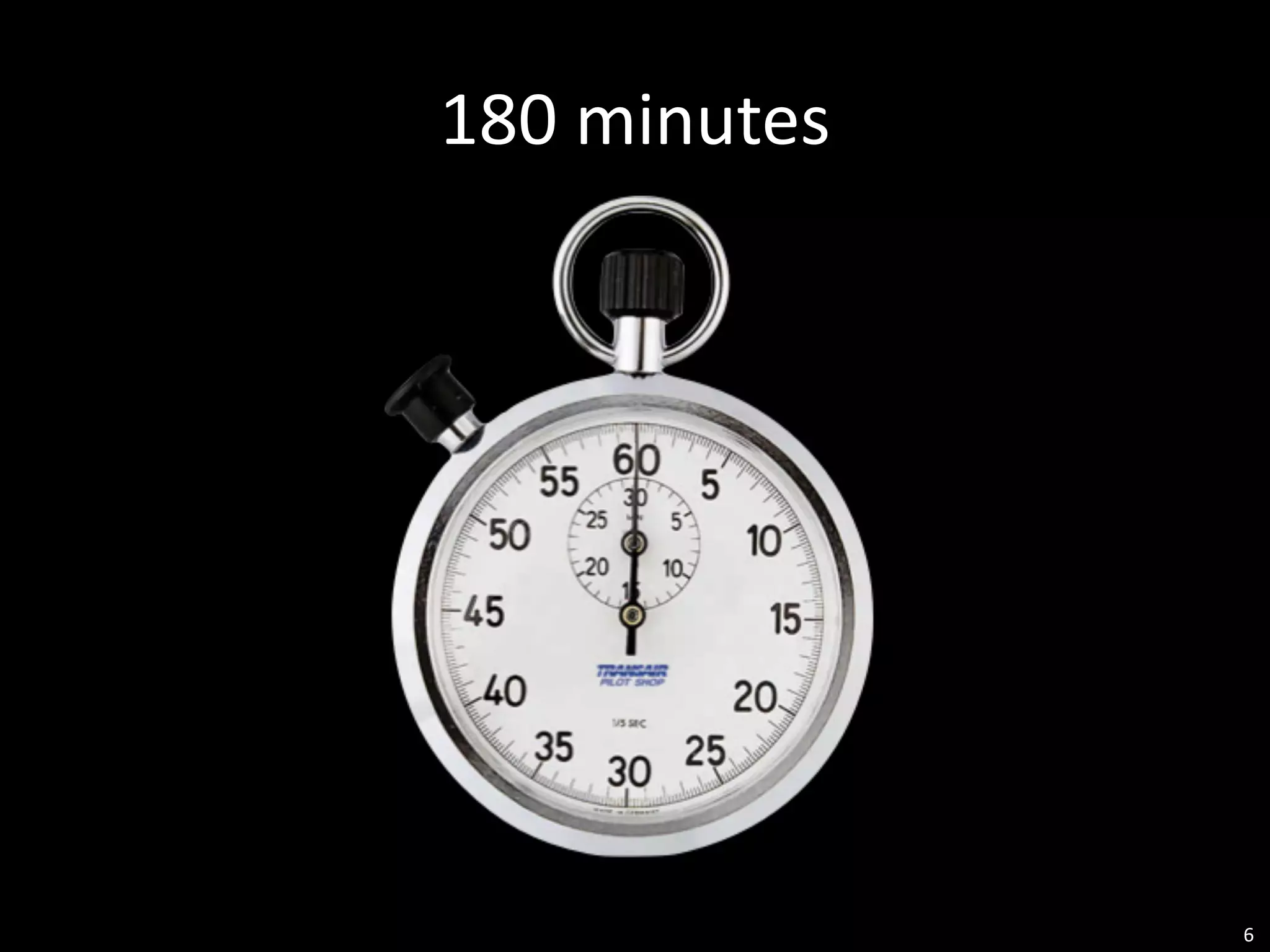 180	
  minutes




                 6
 