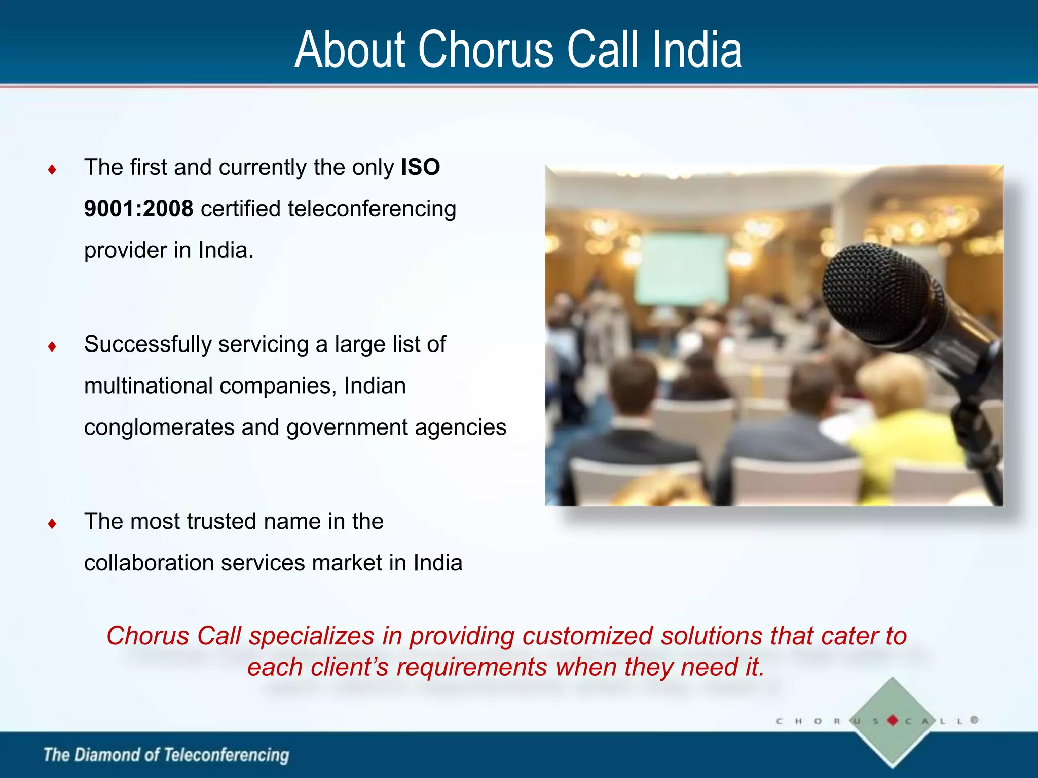 Chorus Call India Corporate Profile